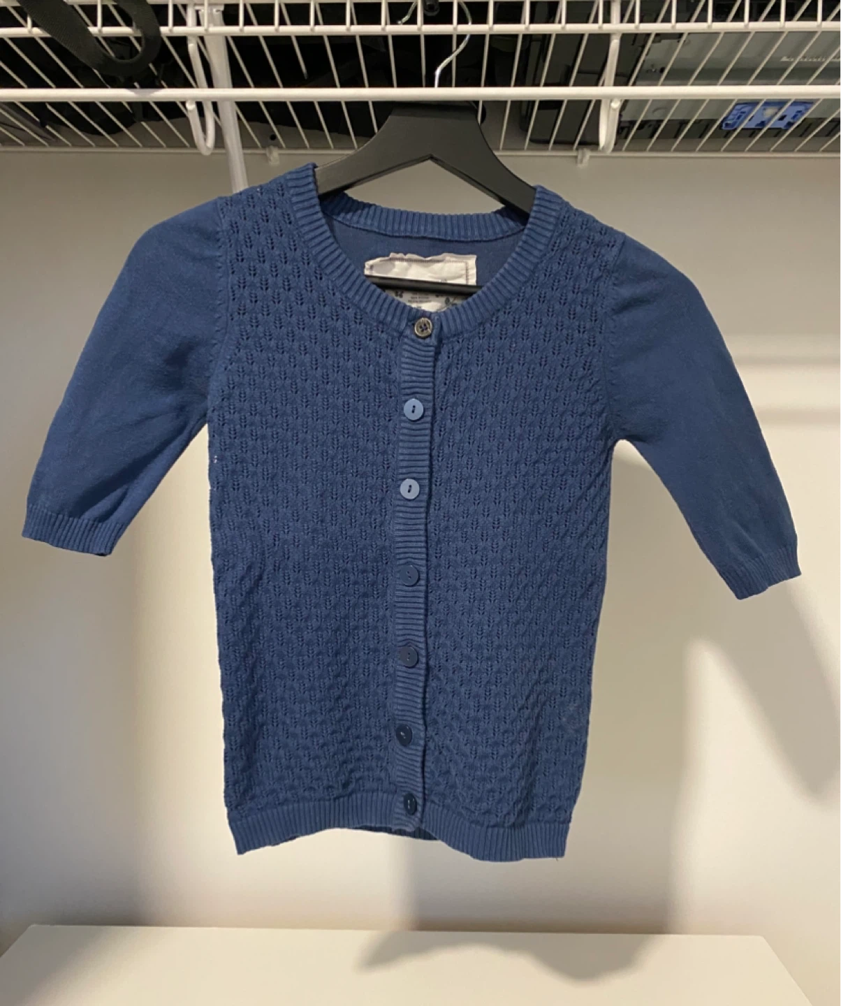 Blue Button-Up Cardigan