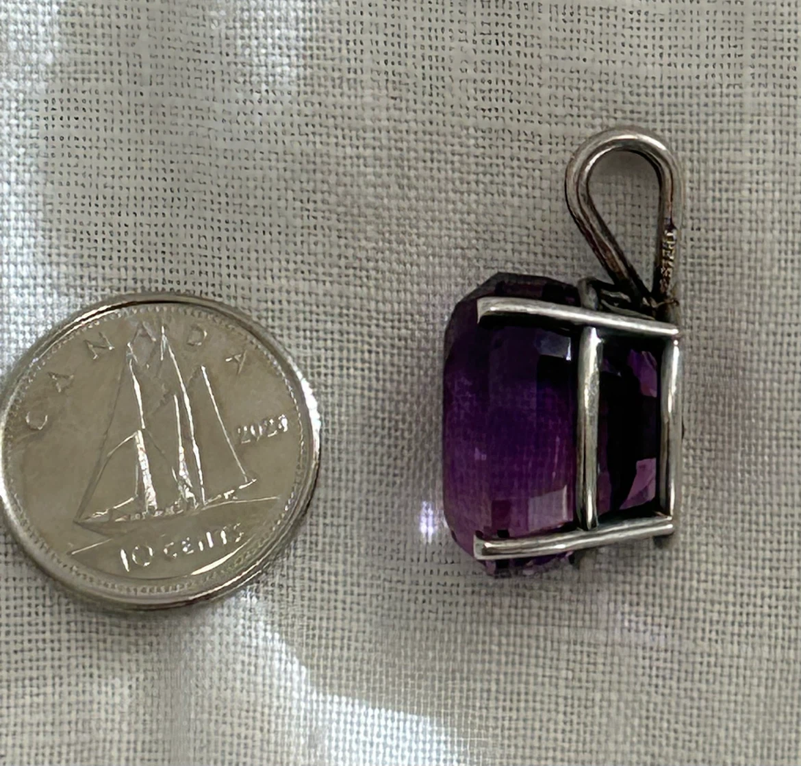 Amethyst Gemstone Pendant - photo 2