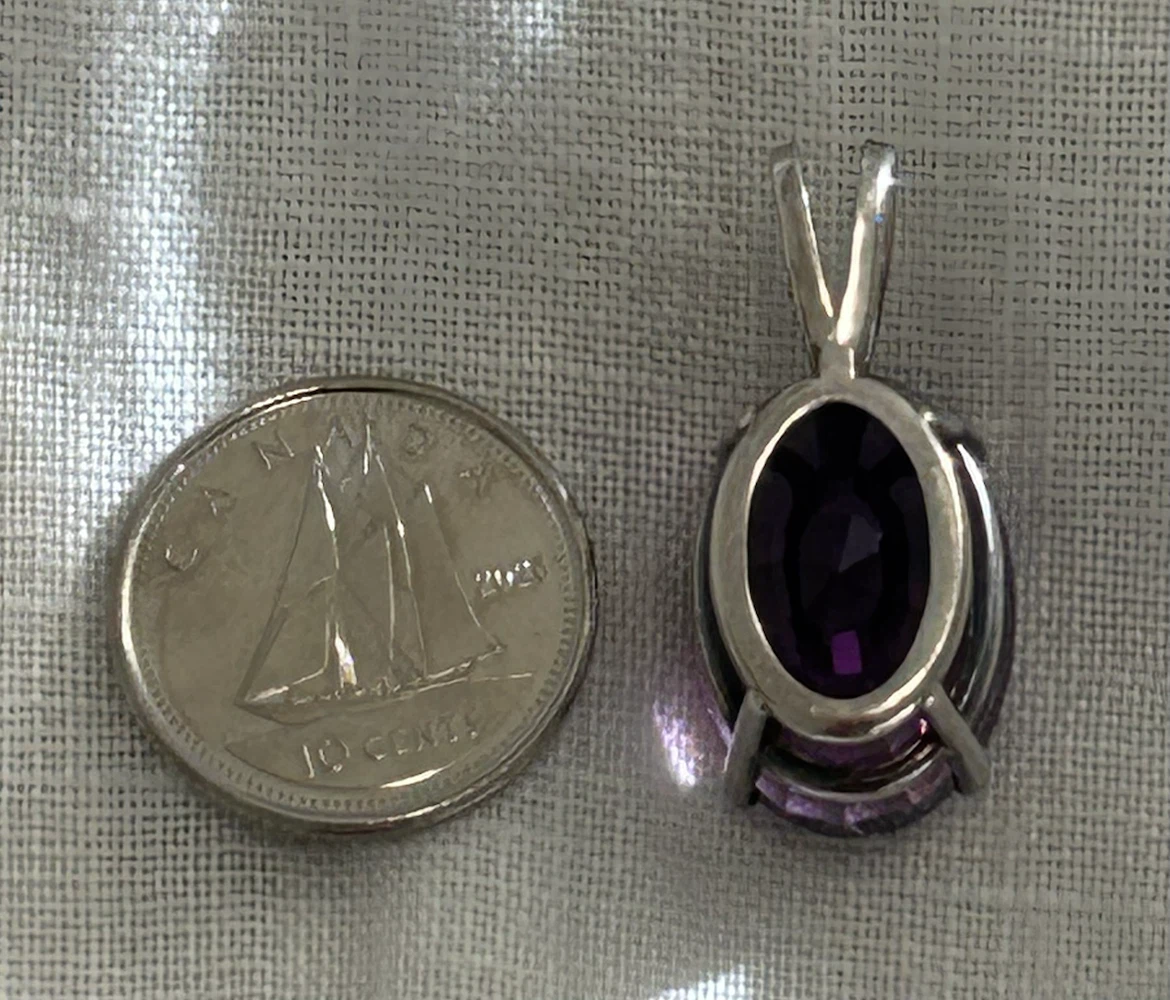 Amethyst Gemstone Pendant - photo 3