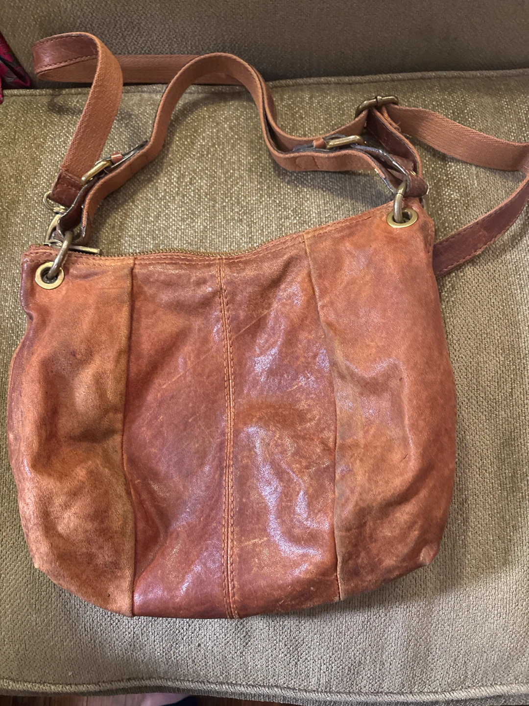 Fossil Leather Crossbody Bag