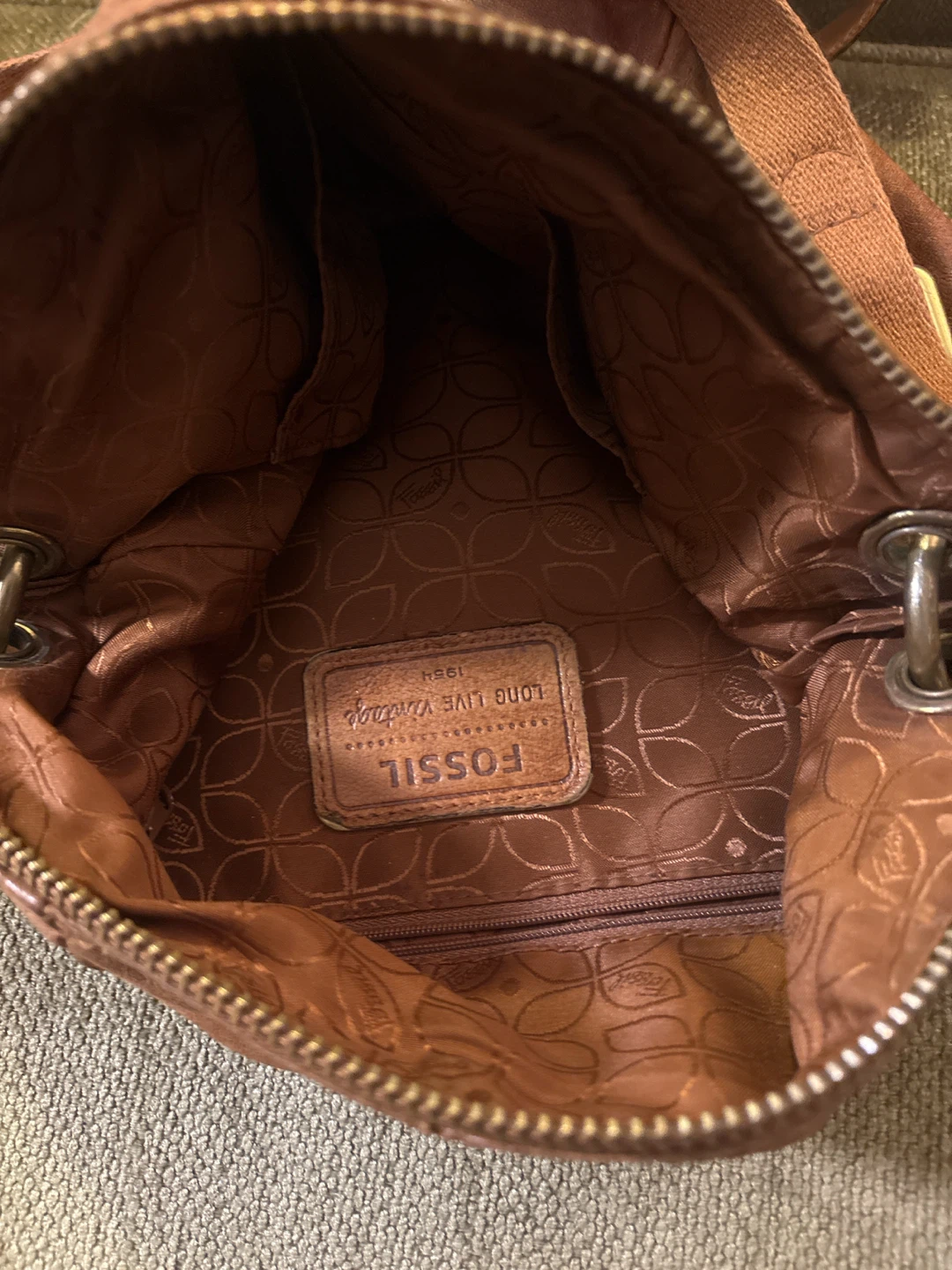 Fossil Leather Crossbody Bag - photo 4