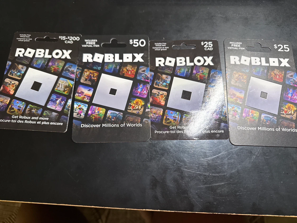 Roblox Gift Cards (has been redeemed)