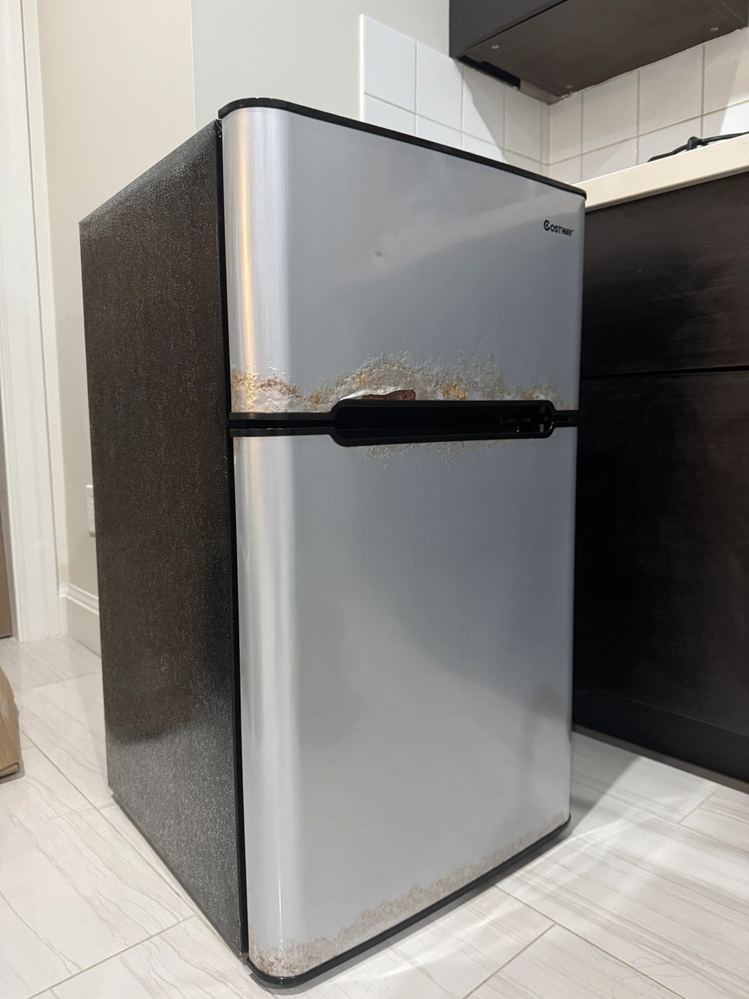 Costway Mini Fridge with Freezer