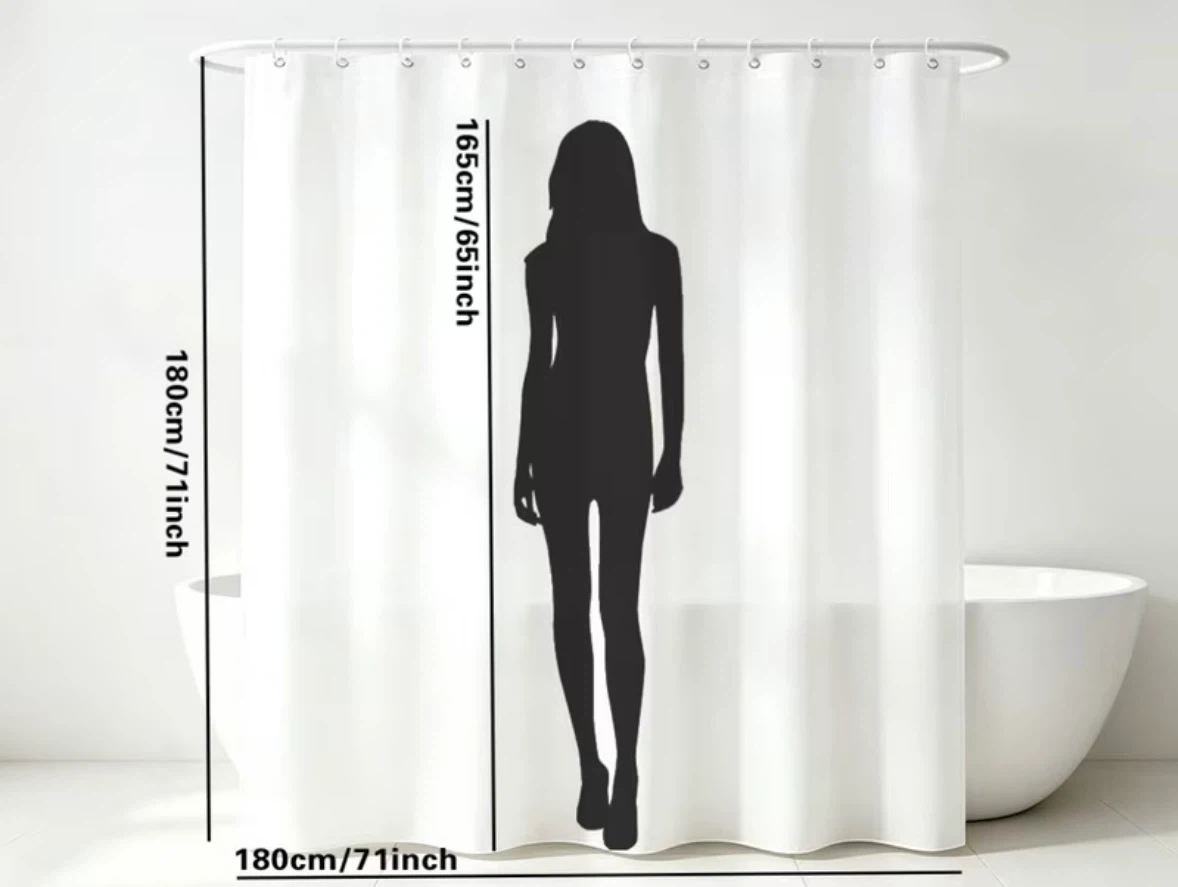 NEW: Christmas Santa and Reindeer Shower Curtain - photo 2