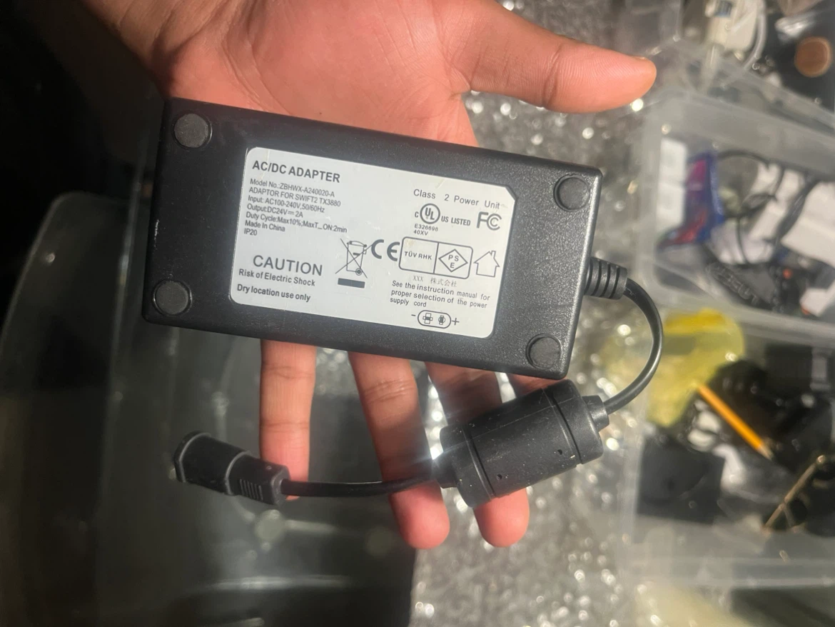 AC/DC Power Adapter for SWIFT2 TX3880