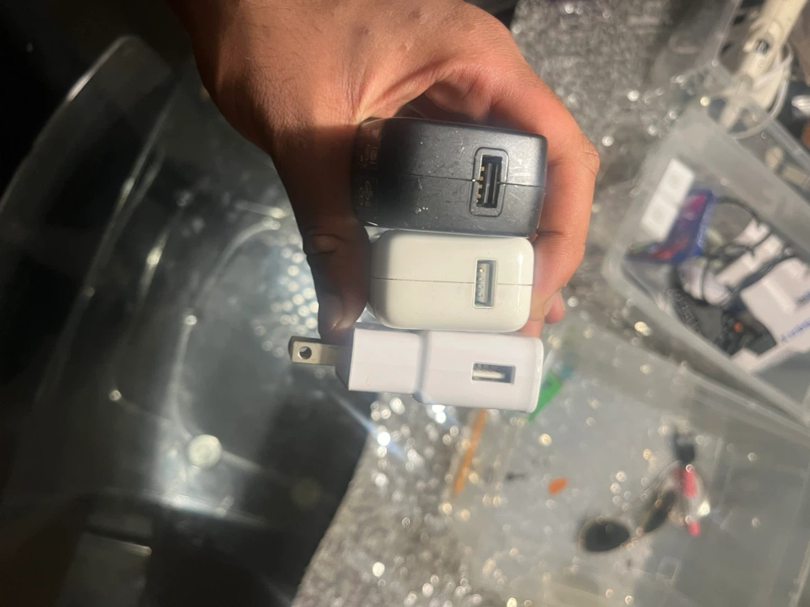 Set of 3 USB Wall Power Adapters