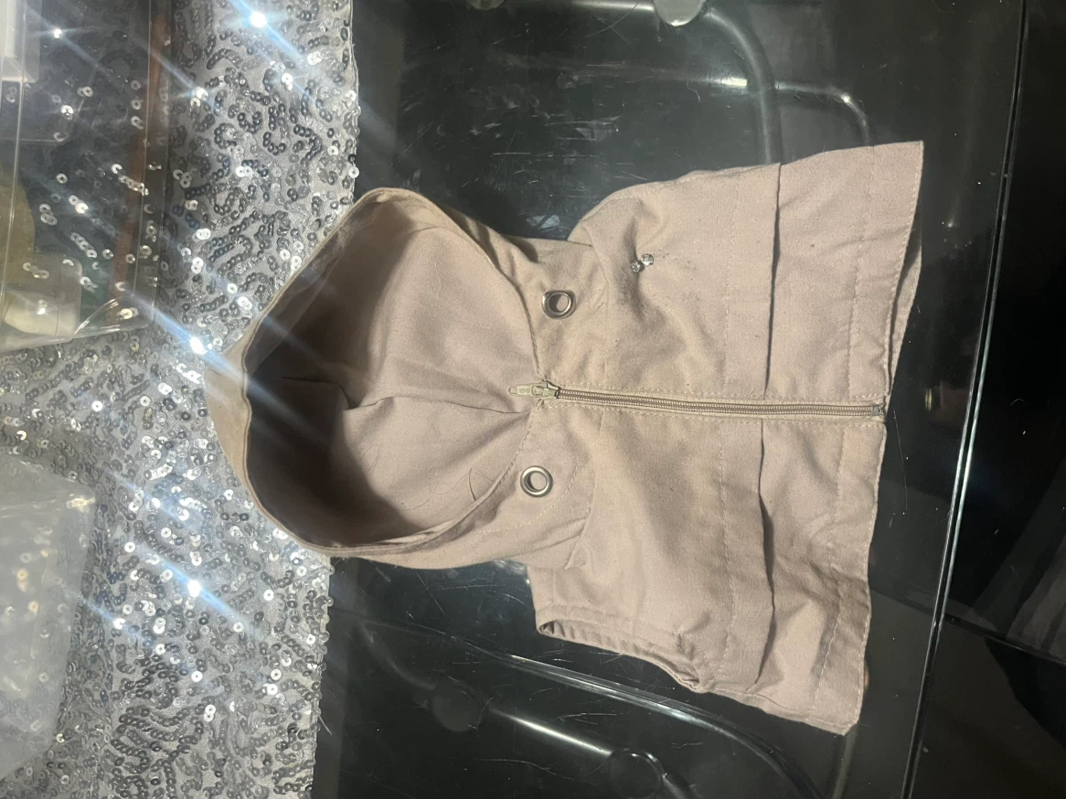 Beige Dog Hoodie Vest - photo 2