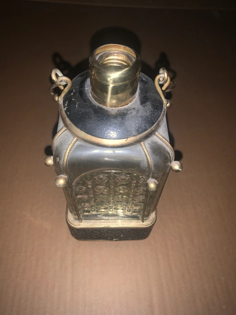 Vintage Crystal and Metal Musical Decanter - photo 2