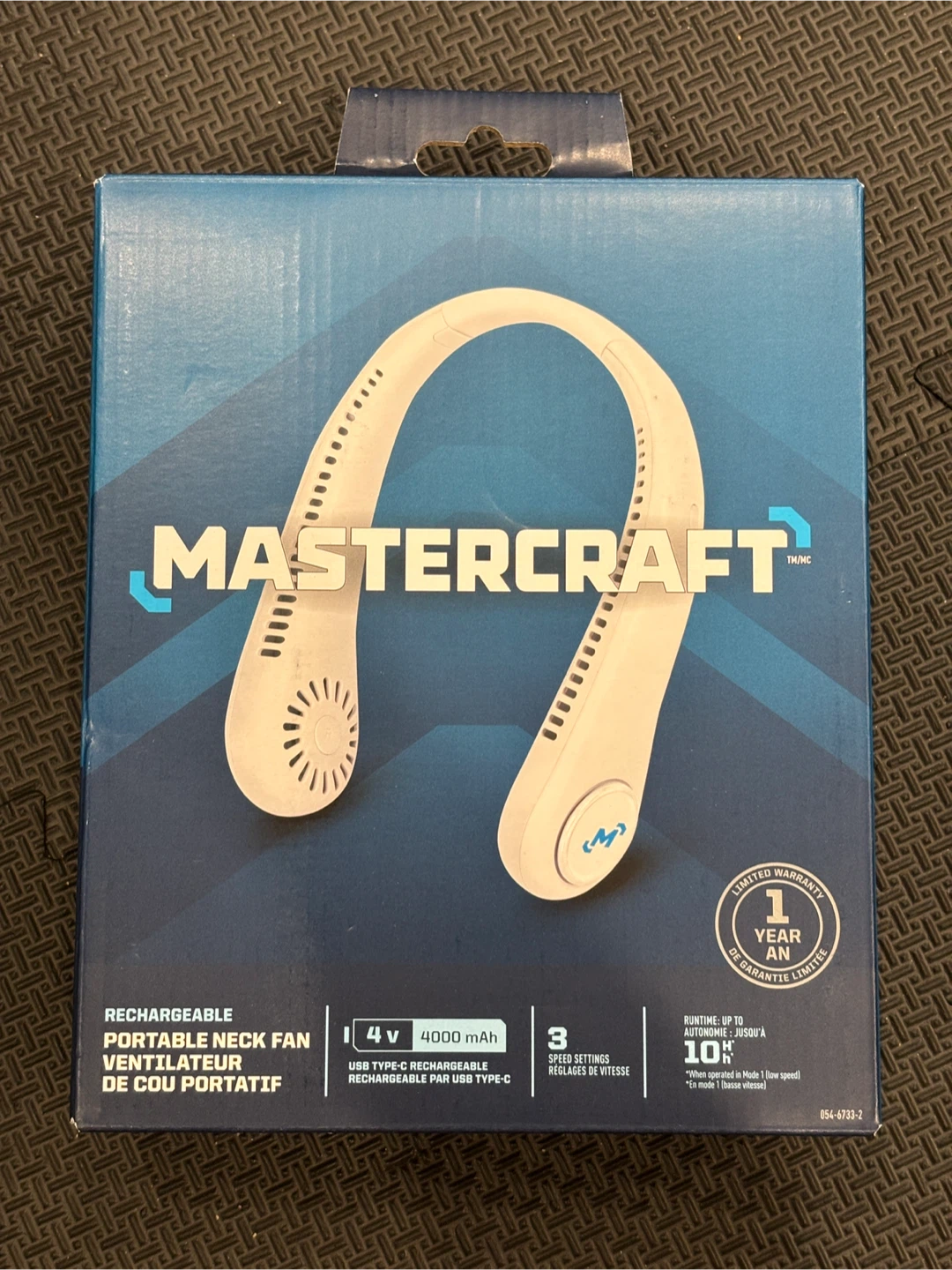 Mastercraft Rechargeable Portable Neck Fan - photo 3
