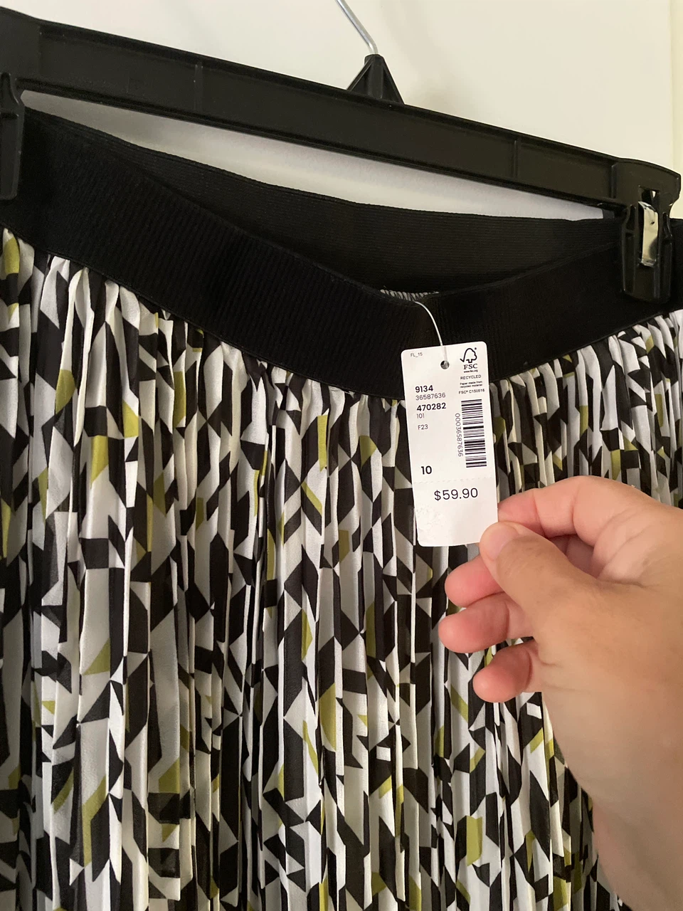 Reitmans pleated geometric print skirt - photo 2