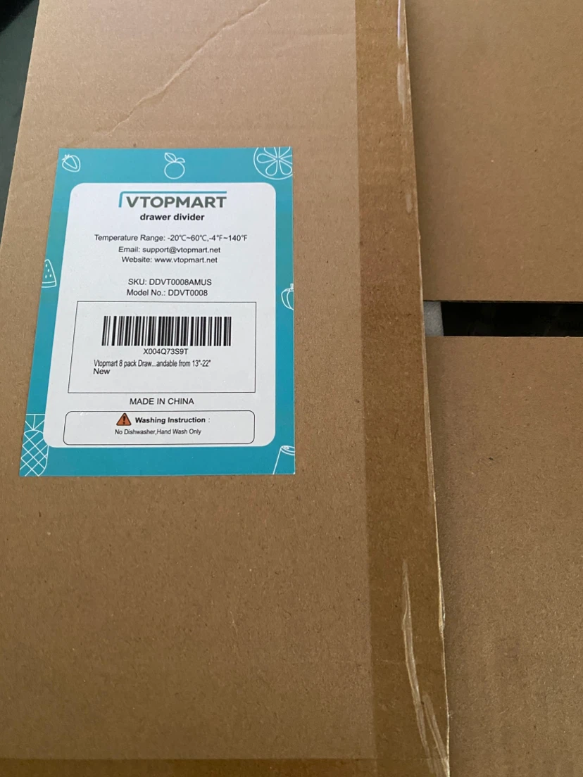 Vtopmart 5 Pack Adjustable Drawer Dividers - photo 2