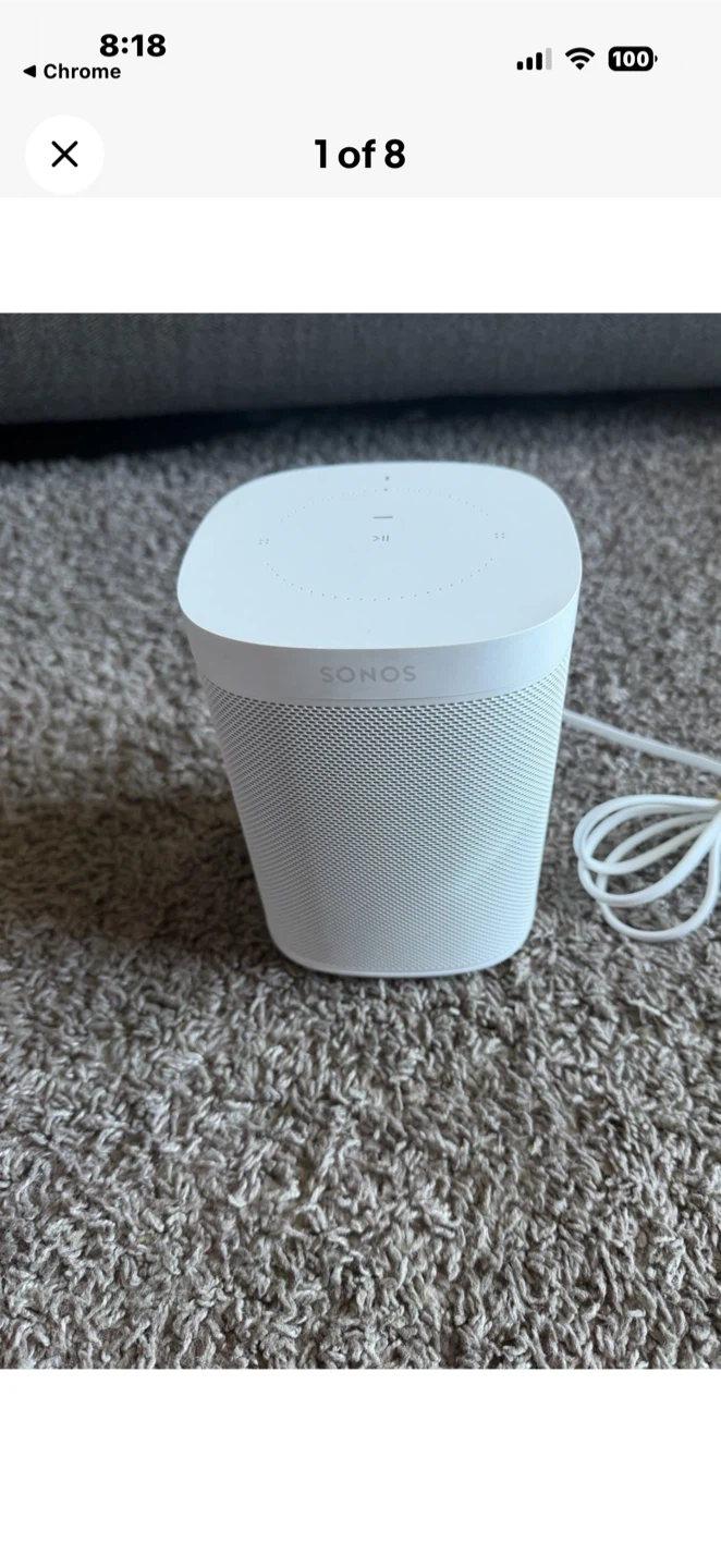 Sonos One White Smart Speaker