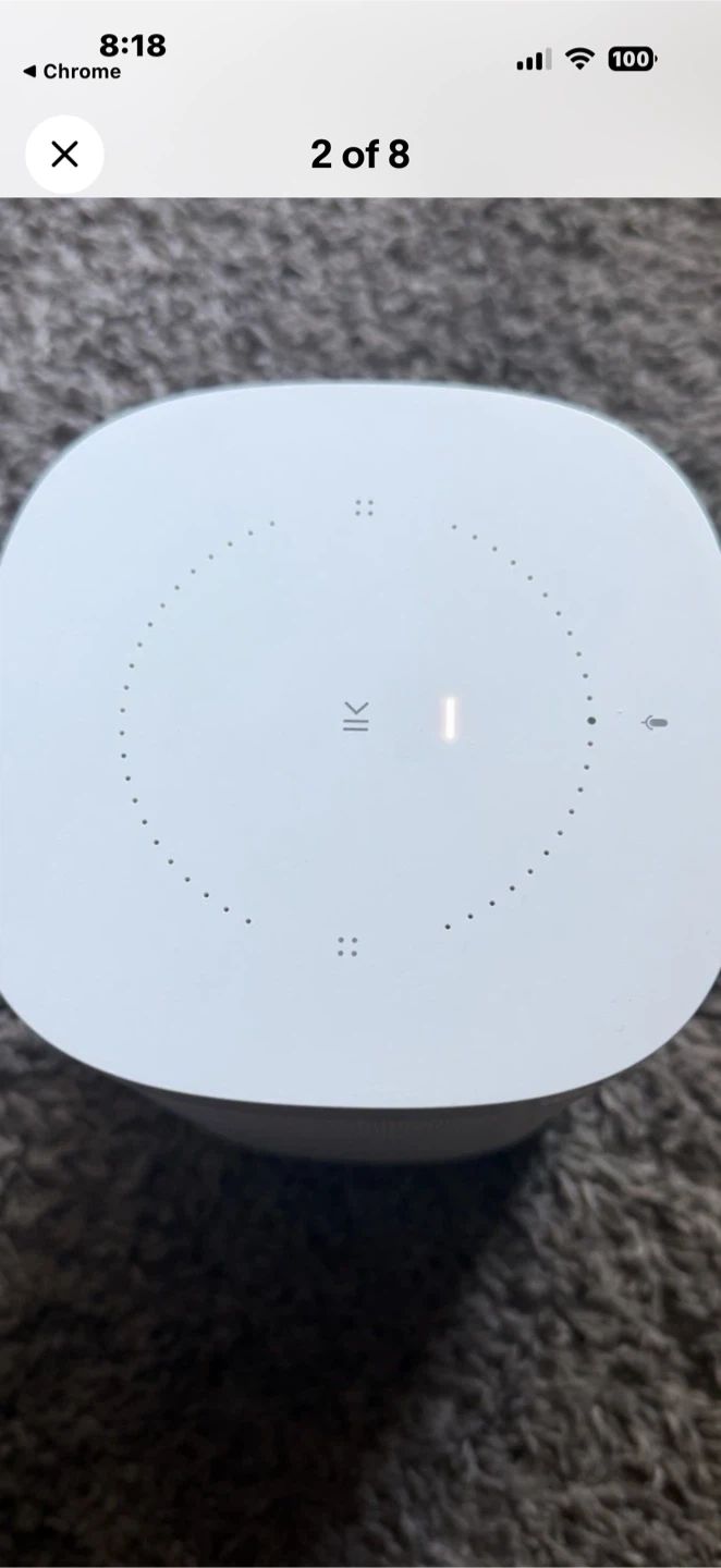 Sonos One White Smart Speaker - photo 3