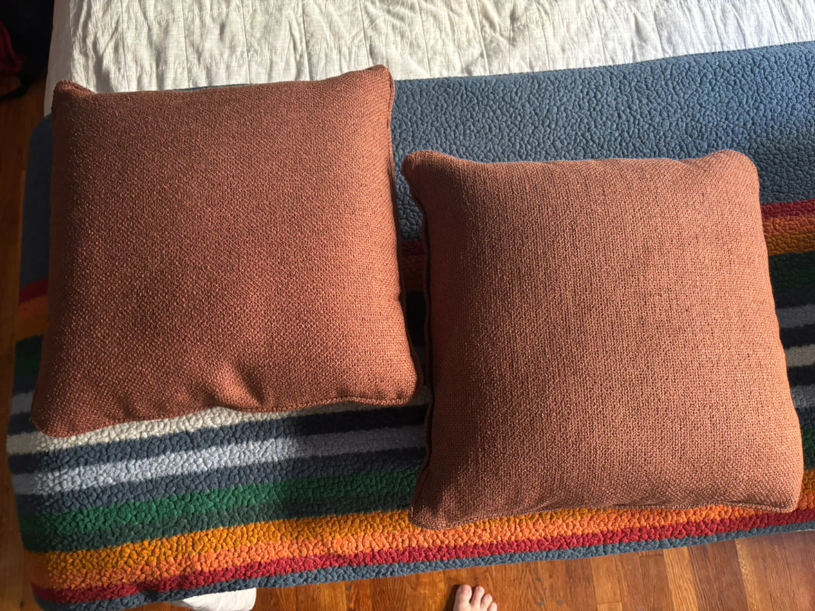 Set of 2 Tweed Throw Pillows