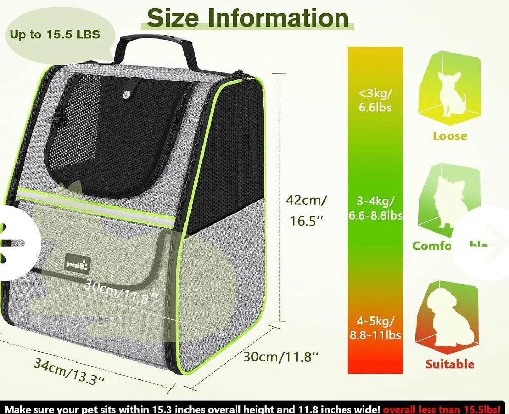 Pecute Pet Carrier Backpack(cat& small dog) - photo 2