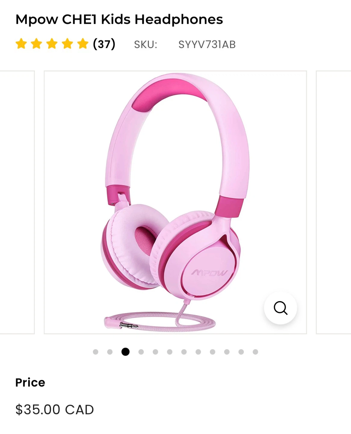 Mpow CHE1 Kids Wired Headphones