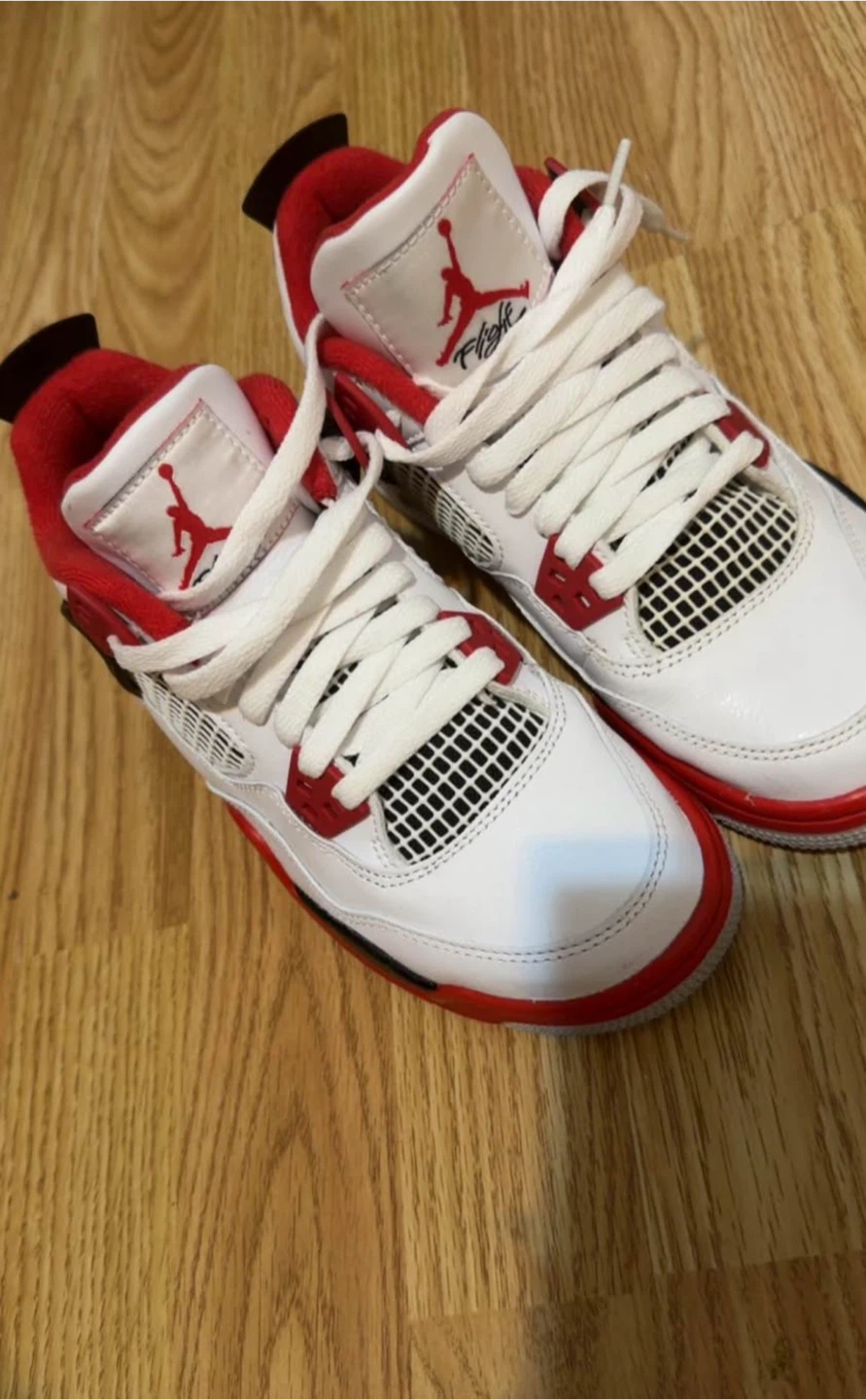 Air Jordan 4 Red Cement – Size 4Y – Worn Once - photo 2