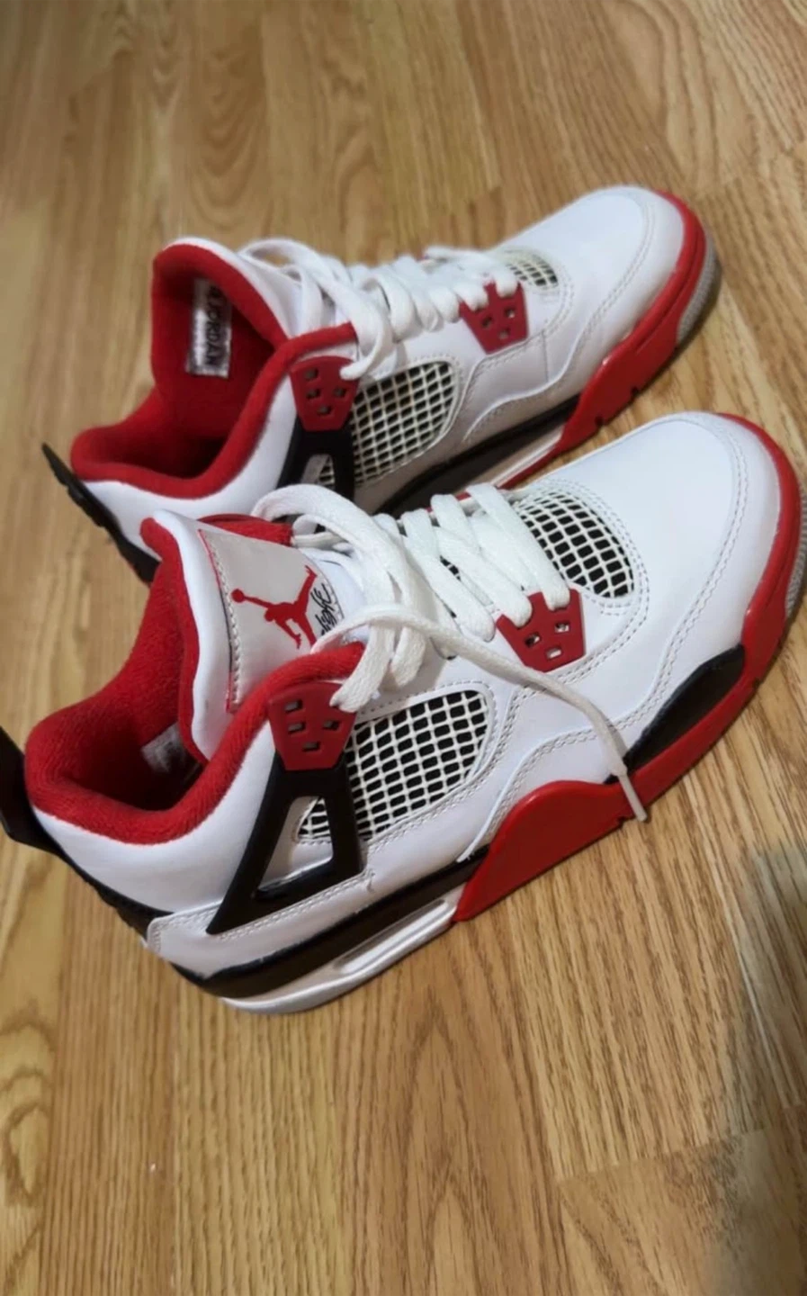Air Jordan 4 Red Cement – Size 4Y – Worn Once - photo 3