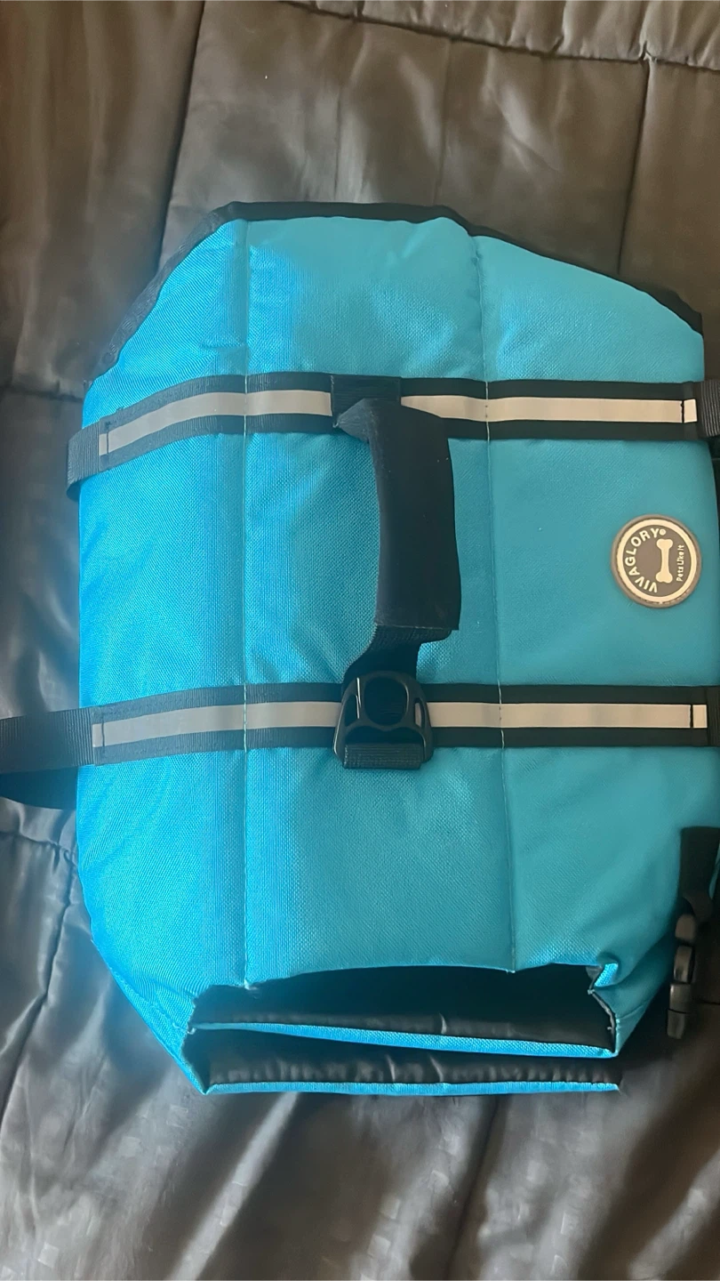 Vivaglory Blue Dog Life Jacket Size Medium