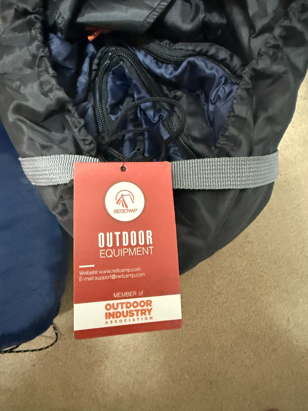 Redcamp Flannel Sleeping Bag - Navy Blue - photo 4