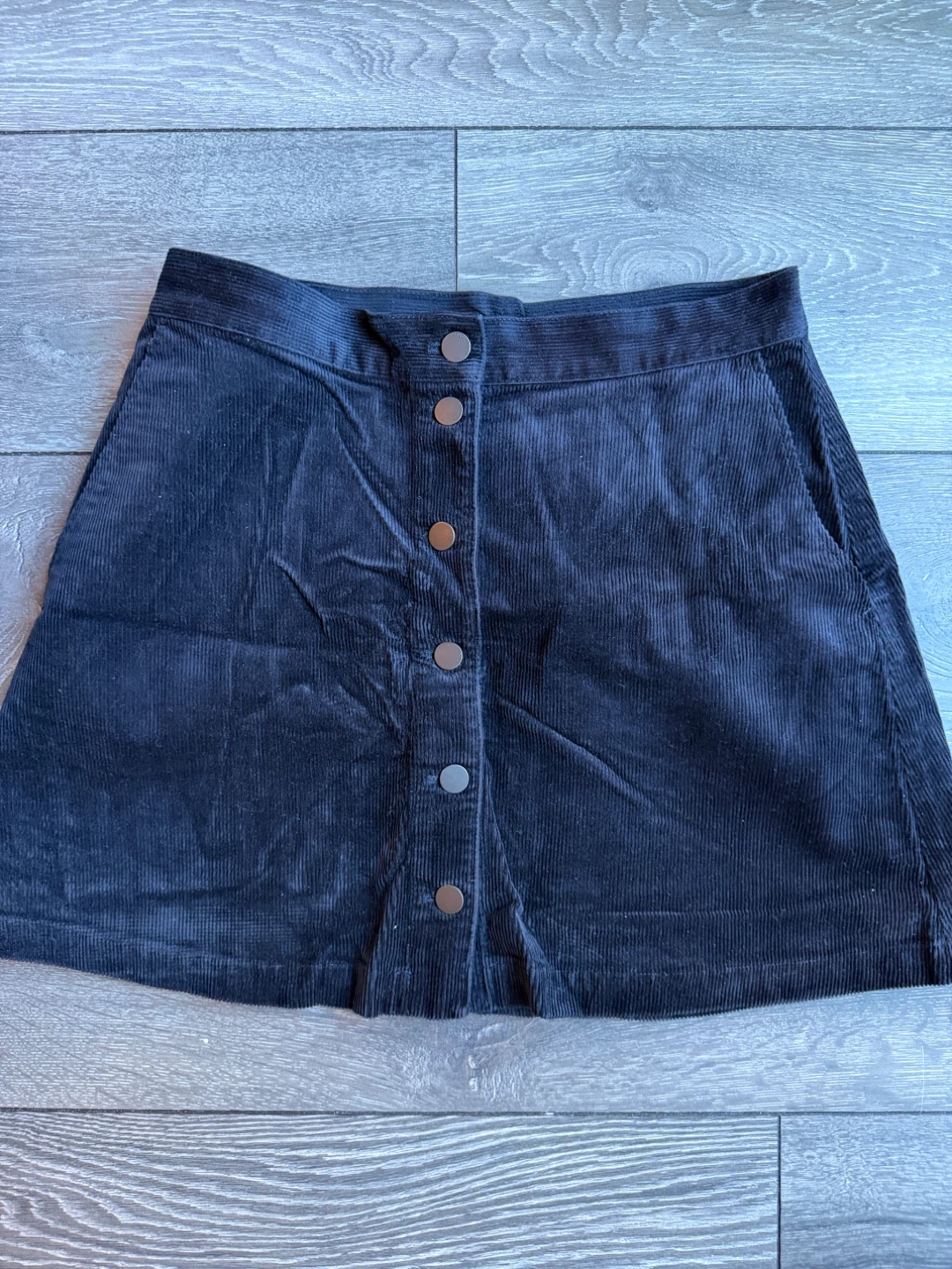 Uniqlo Navy Corduroy Skirt