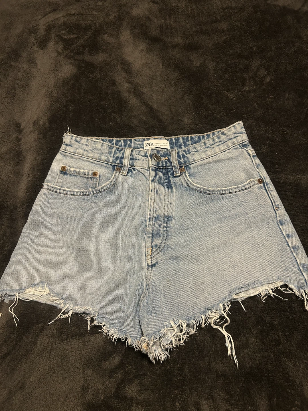 Zara Denim Cutoff Shorts Size 4 - photo 5