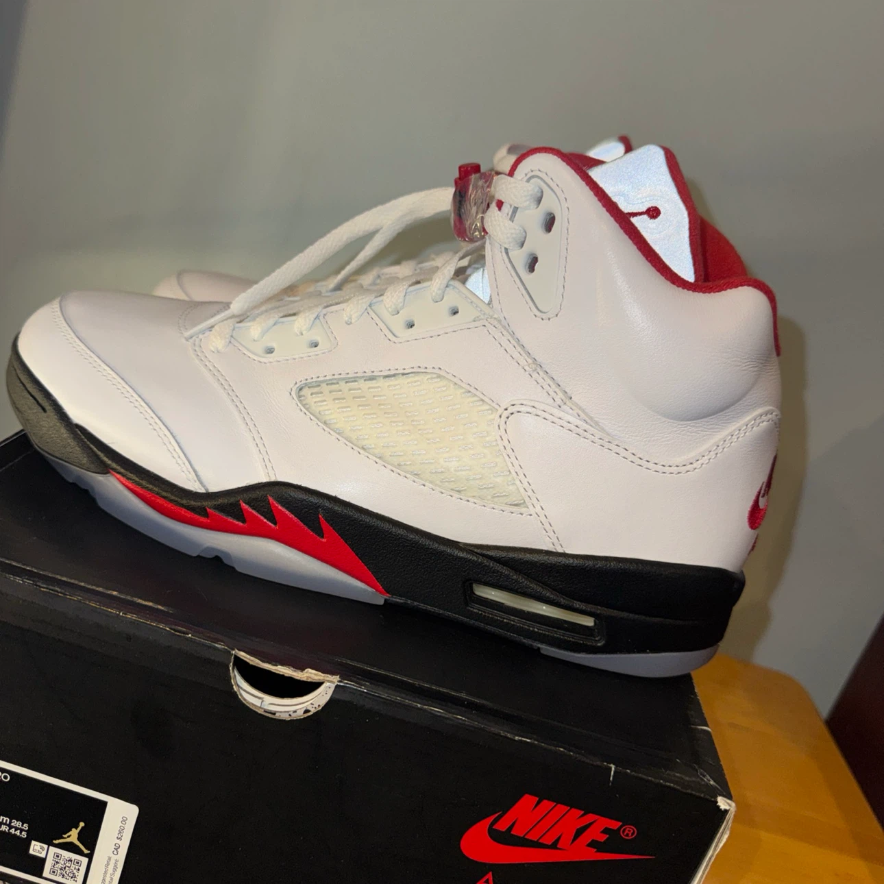 Jordan retro 5 fire red ( silver tongue ) - photo 3