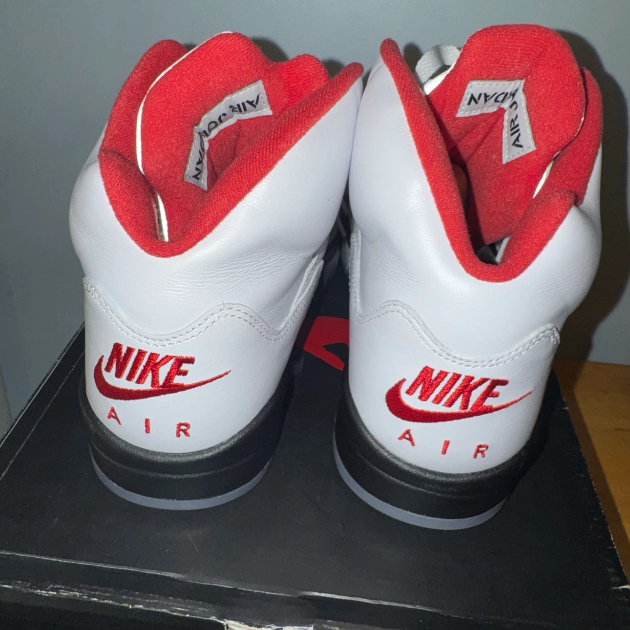 Jordan retro 5 fire red ( silver tongue ) - photo 5