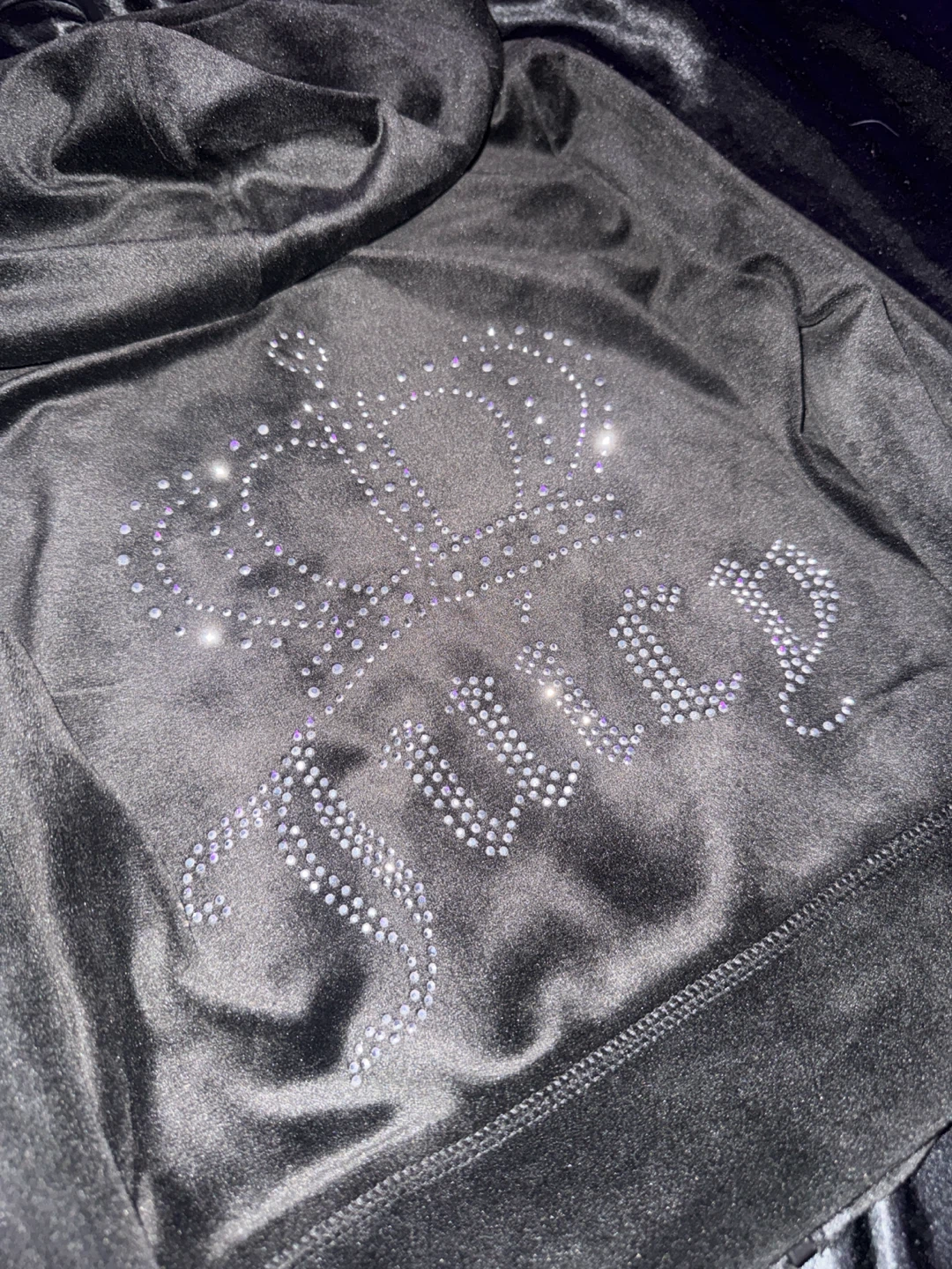 Juicy Couture Black Velour Zip-Up Hoodie - photo 4