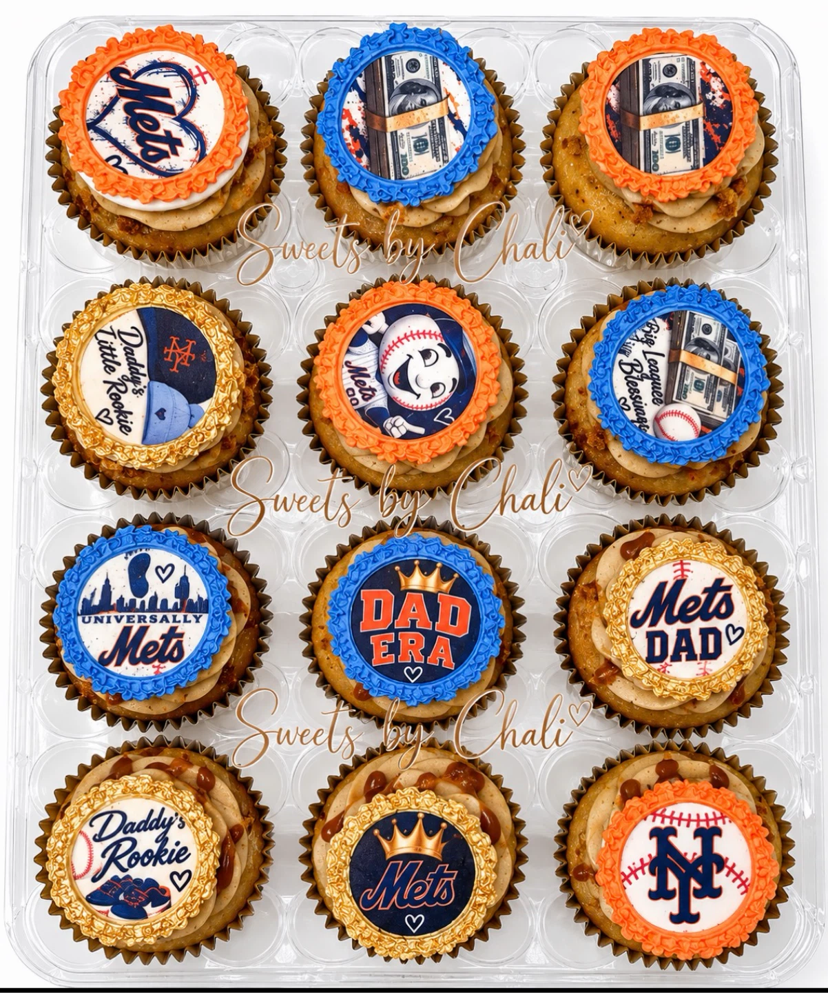 Custom New York Mets Themed Cupcakes - photo 2