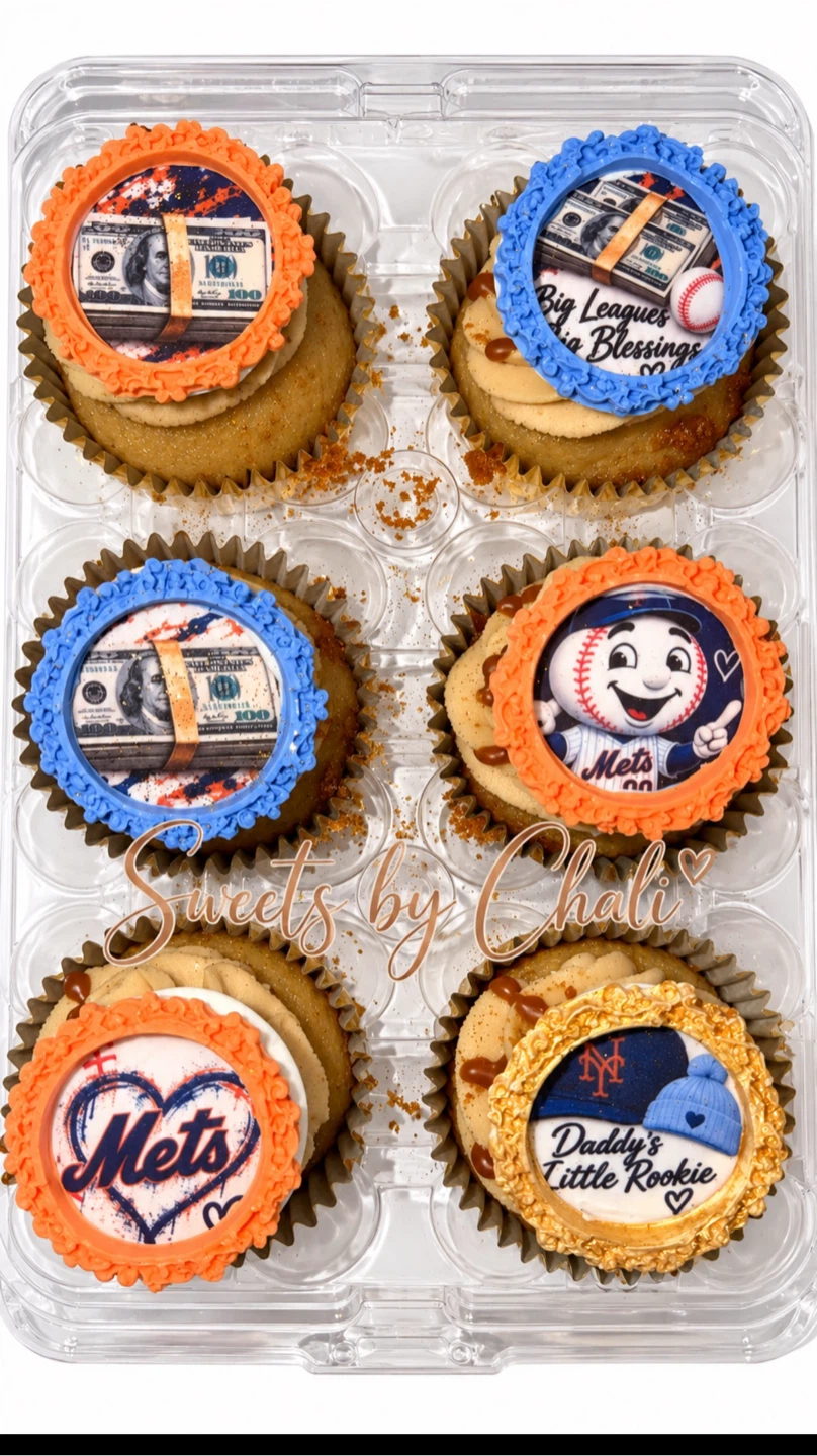 Custom New York Mets Themed Cupcakes - photo 3