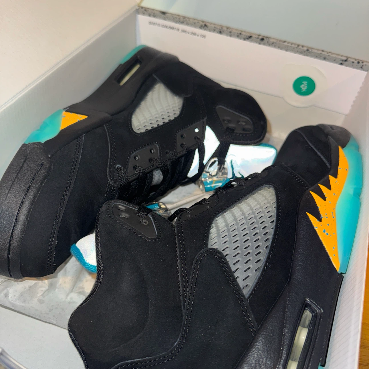 Jordan retro 5 Aqua - photo 2