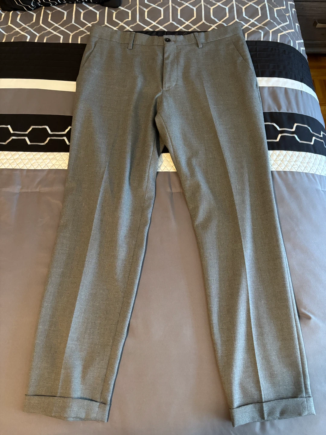 Zara Men's Grey Slim Dress Pants