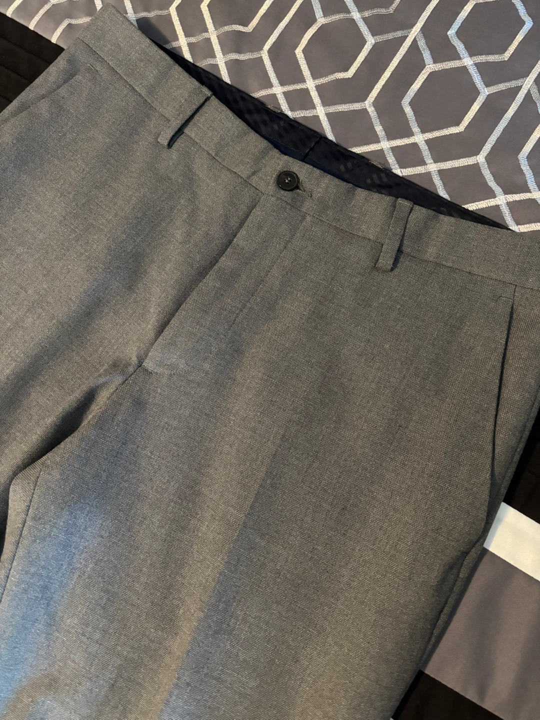 Zara Men's Grey Slim Dress Pants - photo 2