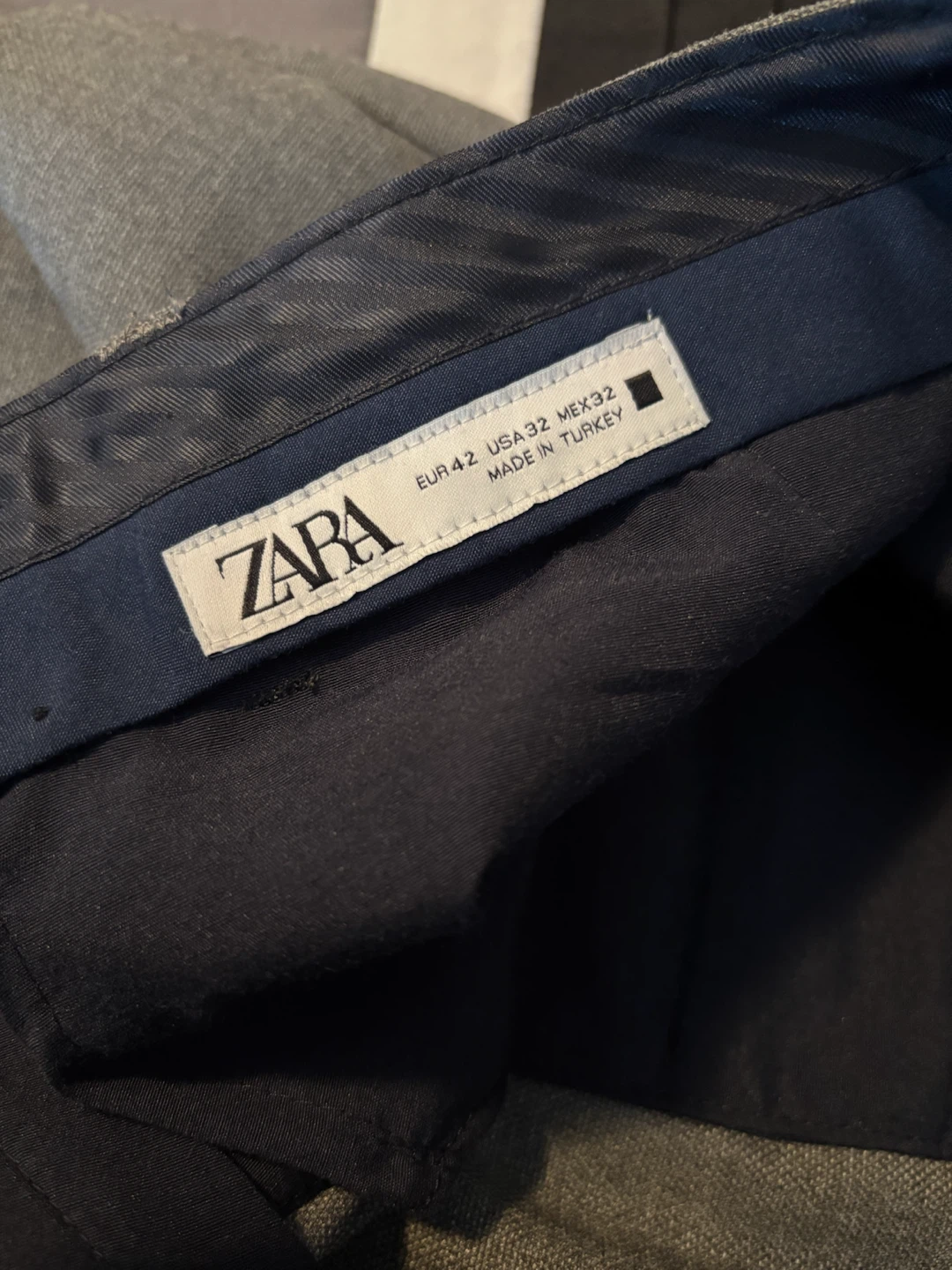 Zara Men's Grey Slim Dress Pants - photo 3
