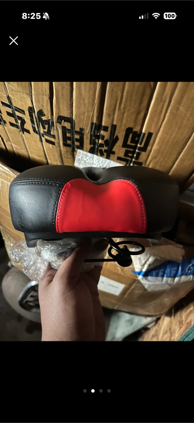 Bicycle Saddle Seat Black and Red - photo 3
