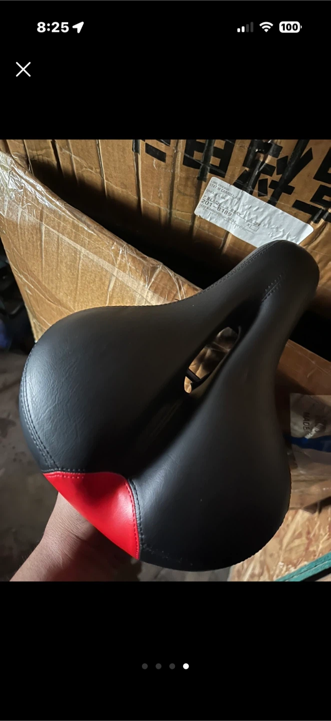 Bicycle Saddle Seat Black and Red - photo 4