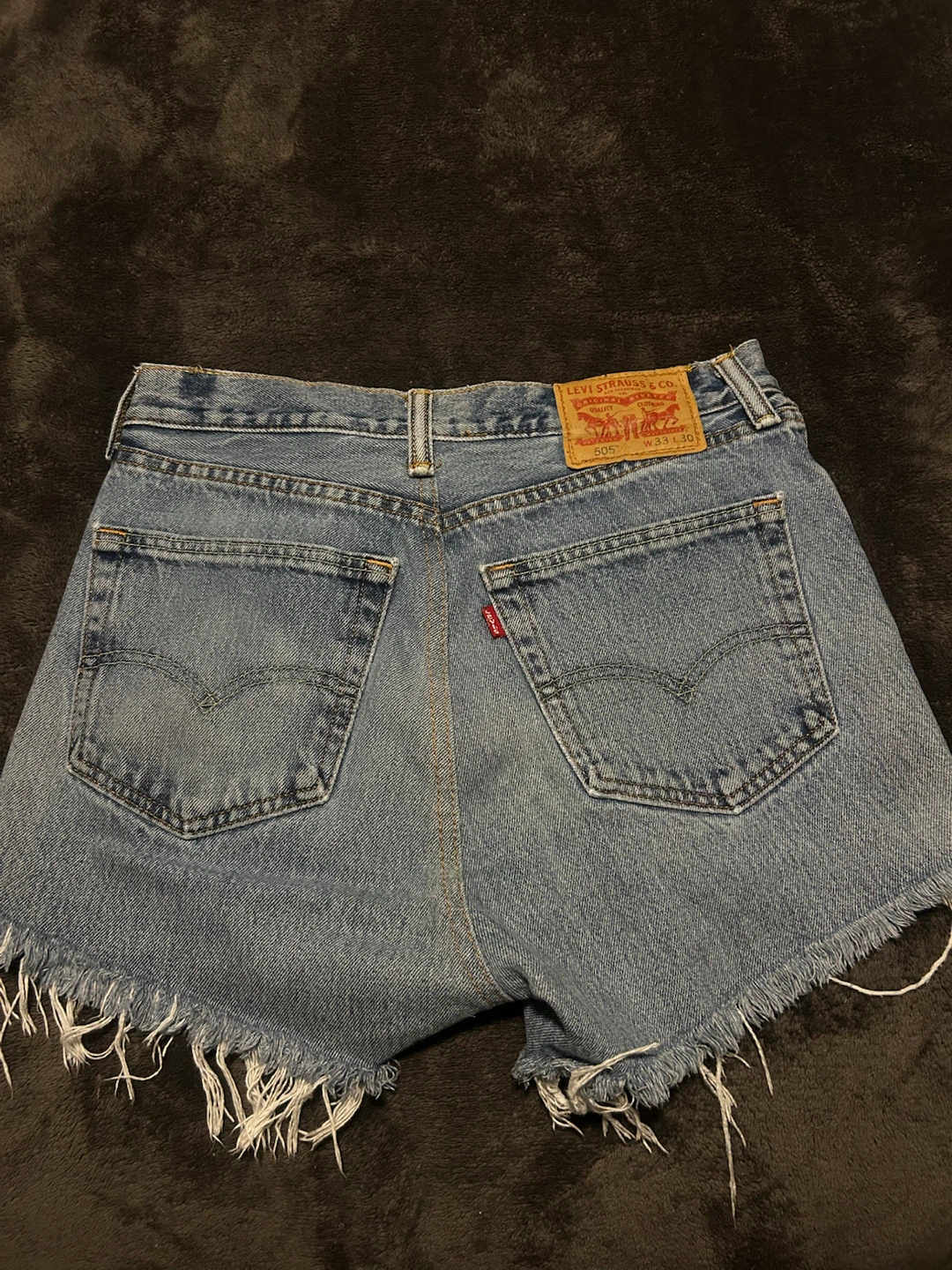 Levi's 505 Distressed Denim Shorts - photo 2