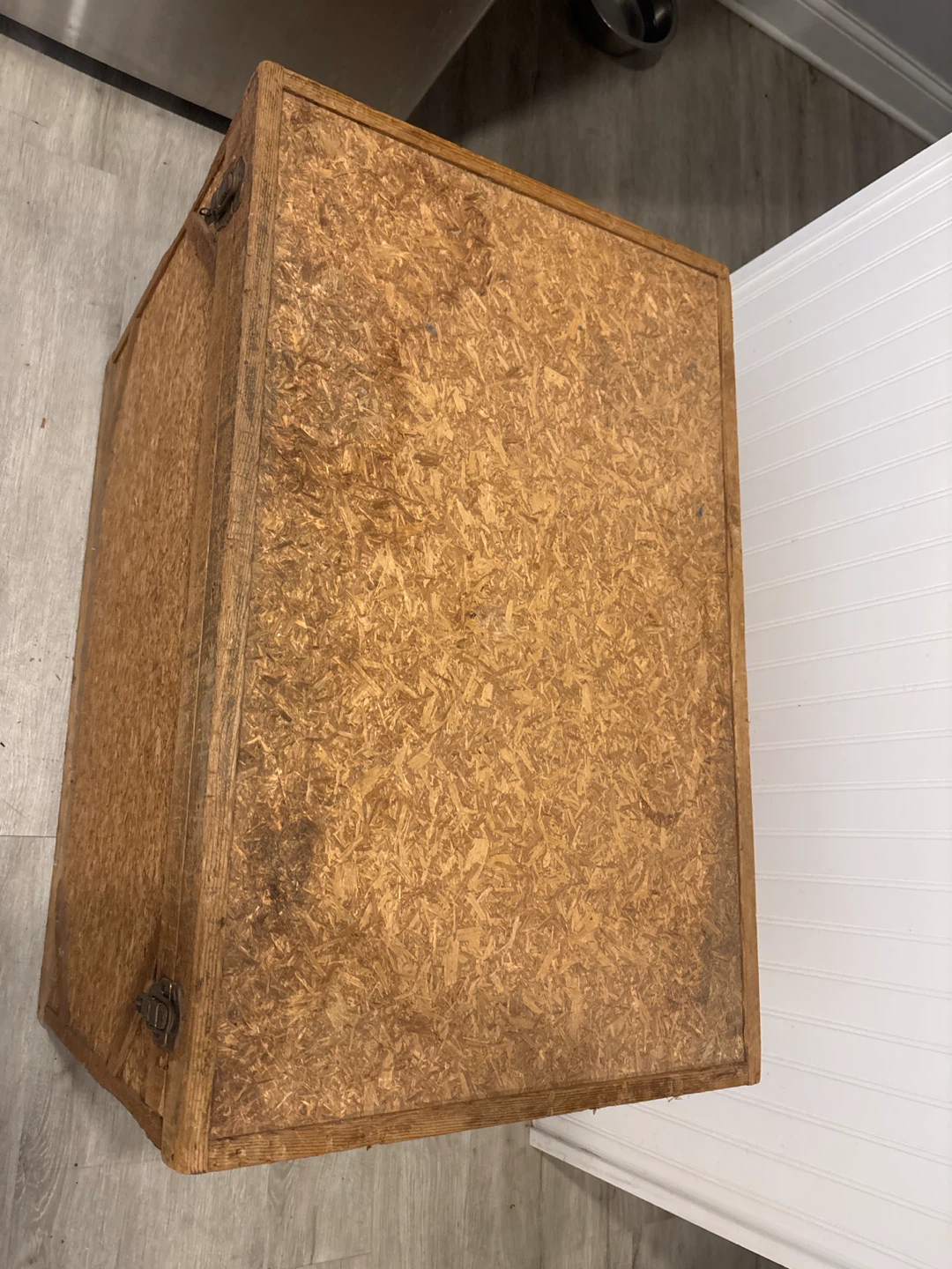 Rustic vintage Wooden Storage Chest - photo 4