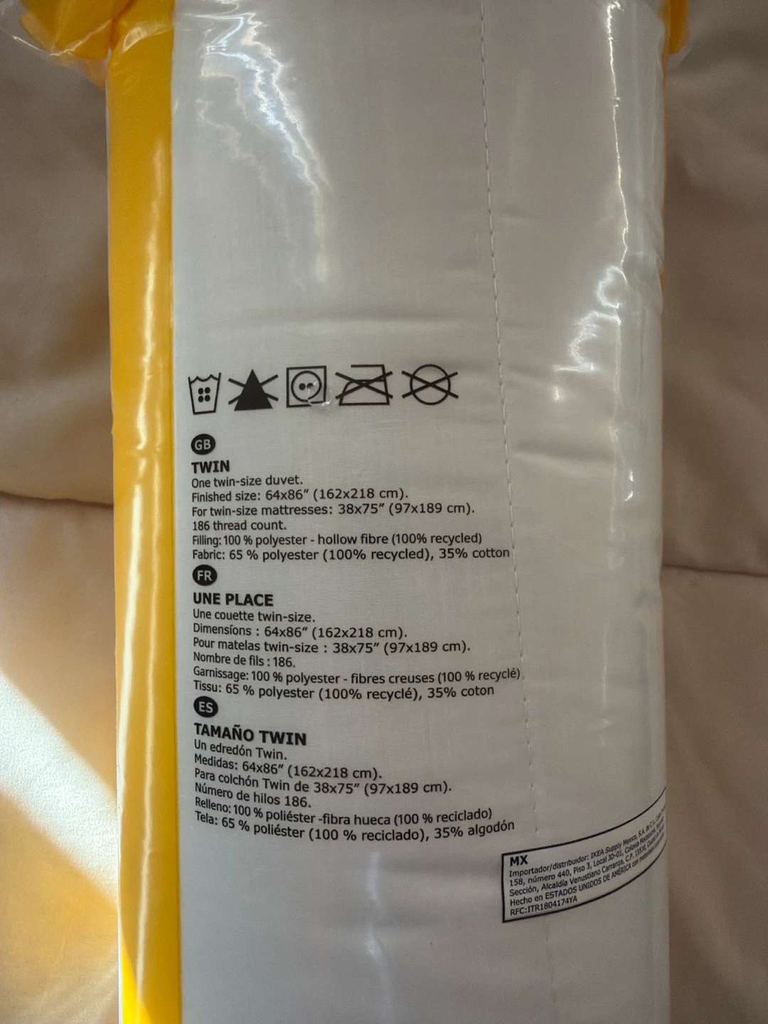Ikea twin duvet originally ($40+) - photo 3