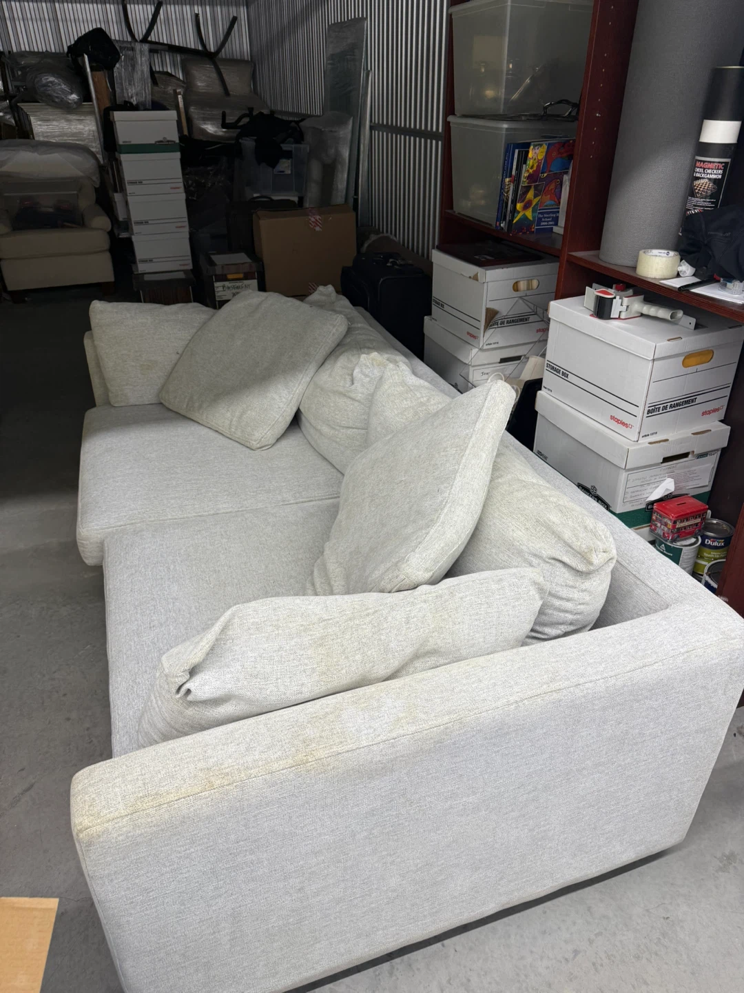Light Grey Urban Barn Berg Sofa