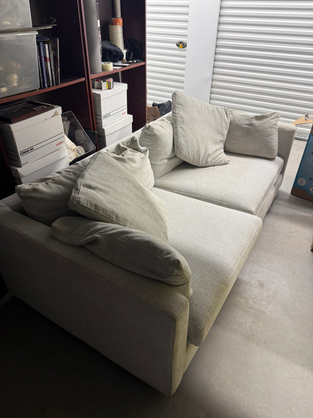 Light Grey Urban Barn Berg Sofa - photo 3