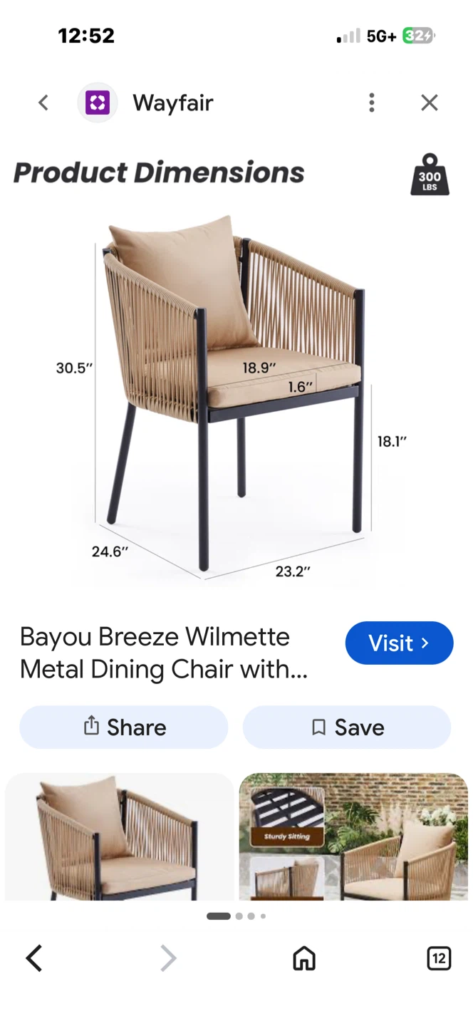 Bayou Breeze Wilmette Metal Dining Chair - photo 2