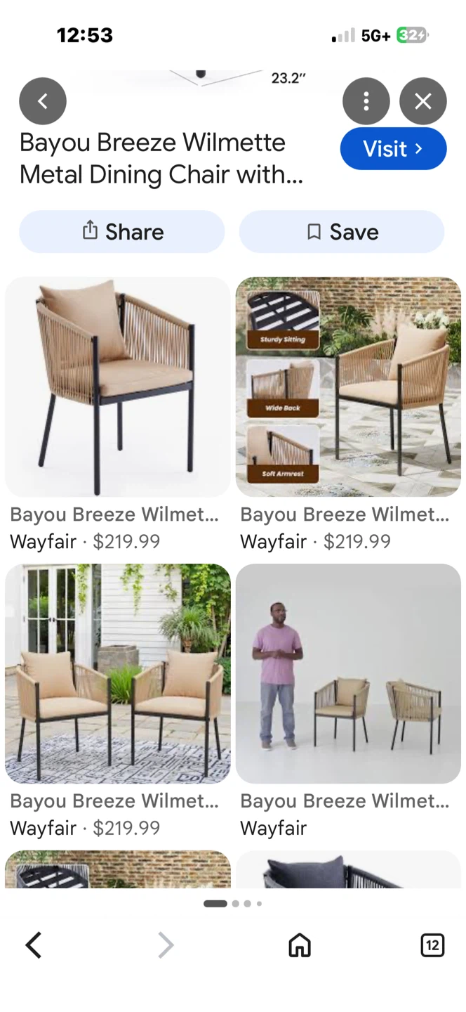 Bayou Breeze Wilmette Metal Dining Chair - photo 3