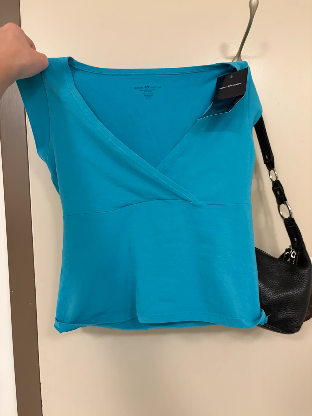 Never worn teal brandy melville Amara top