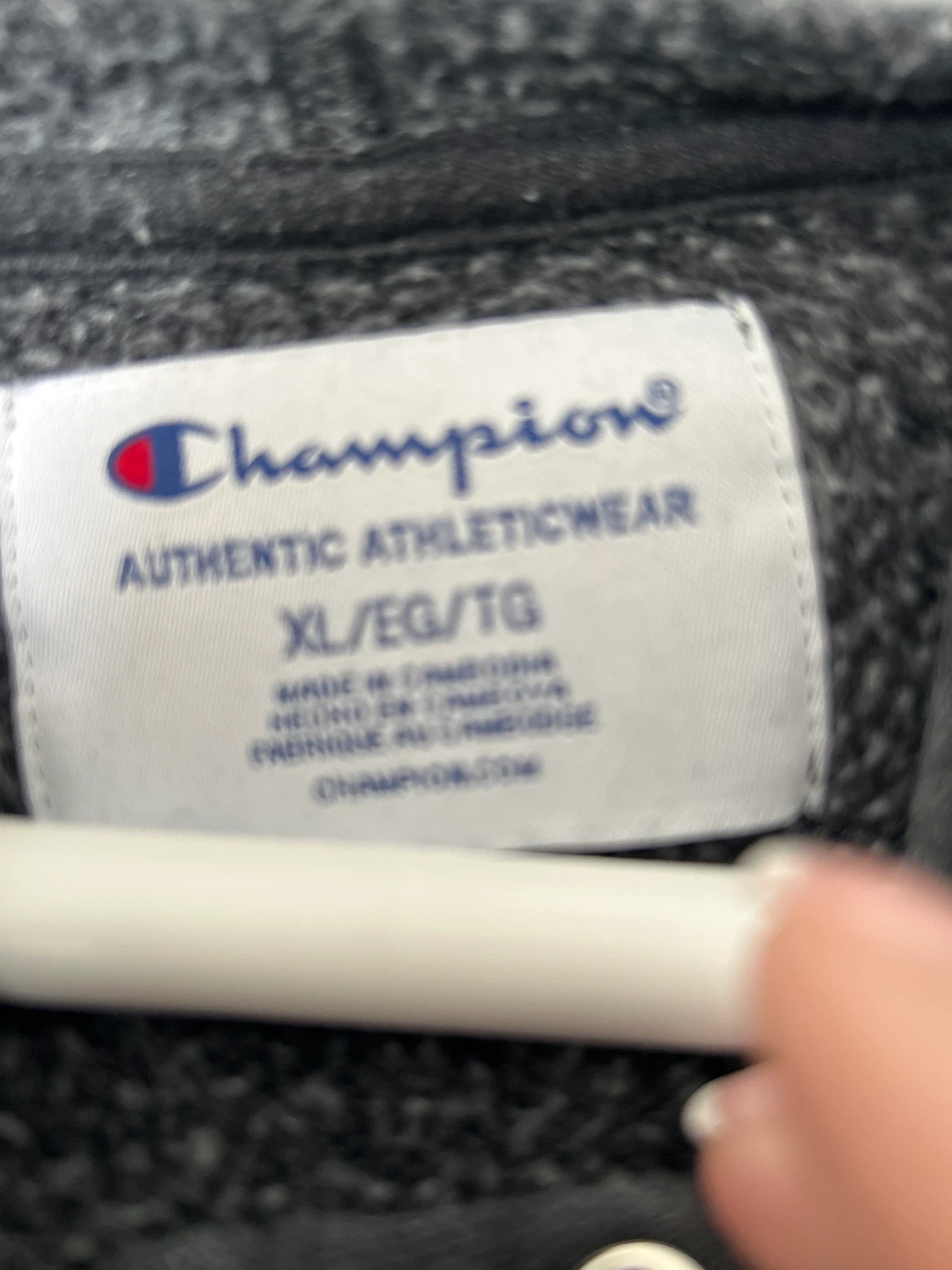 Champion Charcoal Hoodie - Size XL - photo 2