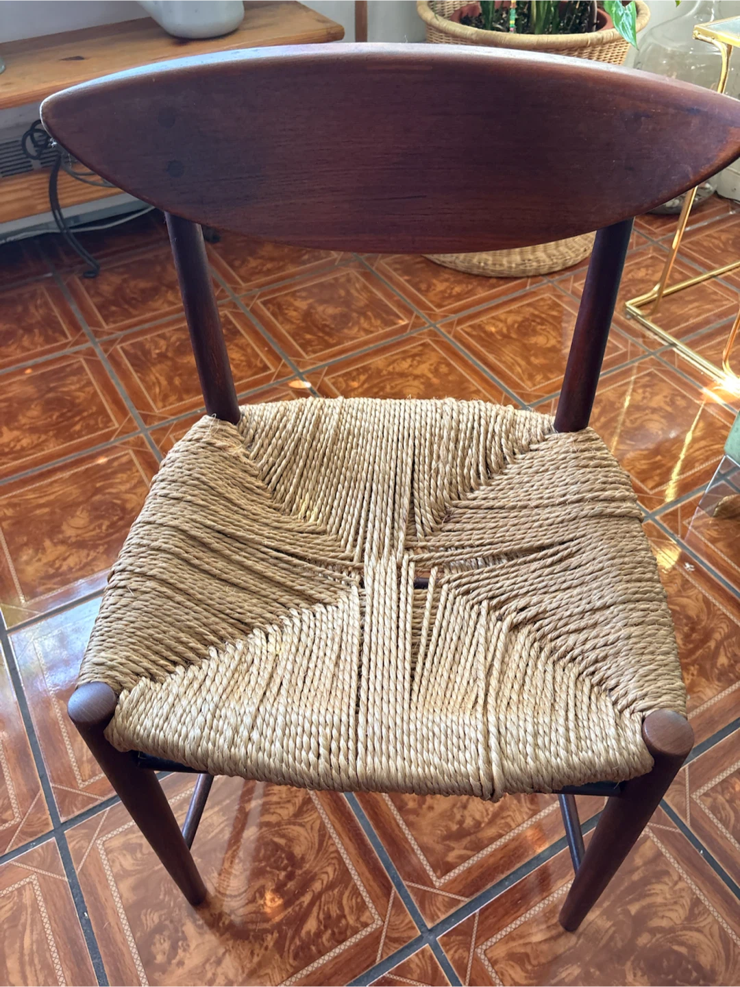 Mid-Century Modern Style Wooden Chair