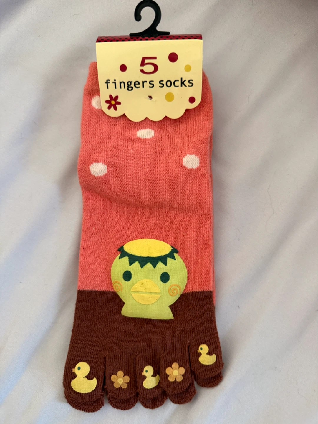 Fun Novelty 5 Finger Socks