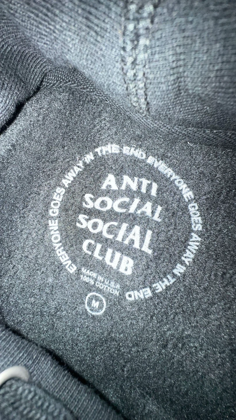 black anti social club hoodie - photo 3