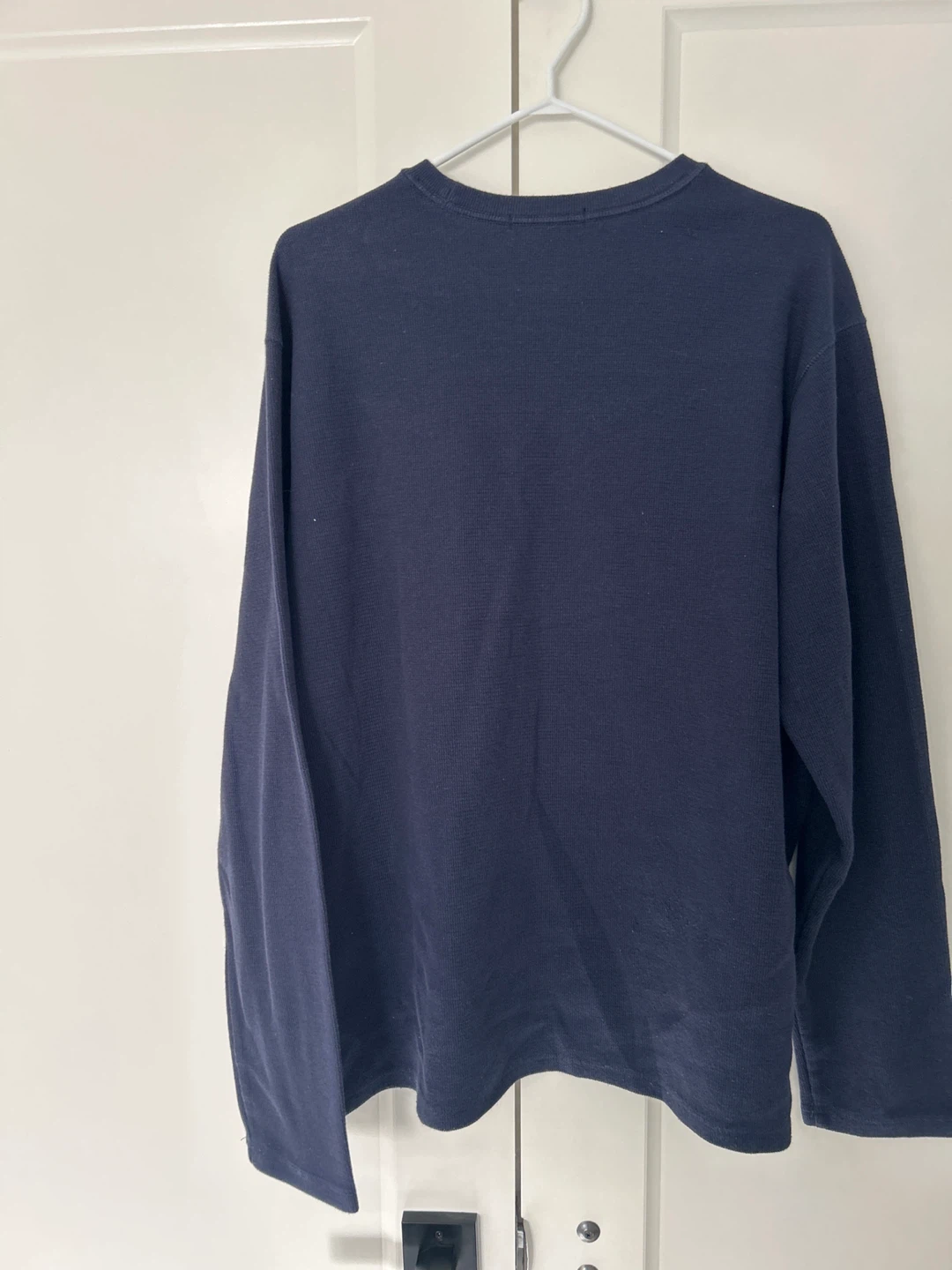 Banana Republic Navy Waffle Knit Crewneck XL - photo 4
